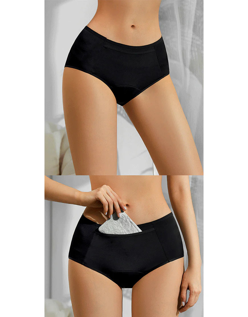 RECOMENDED OFFER Buy 2 Get 1 Free Special Bumper Offer  Imported Soft Material 4 Layered Leak Proof Period Panty for Heavy Flow