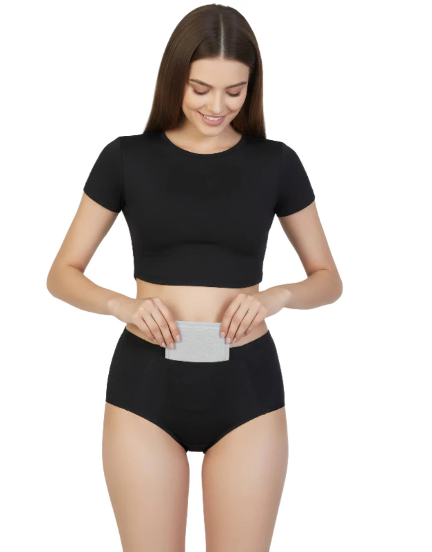 RECOMENDED OFFER Buy 2 Get 1 Free Special Bumper Offer  Imported Soft Material 4 Layered Leak Proof Period Panty for Heavy Flow