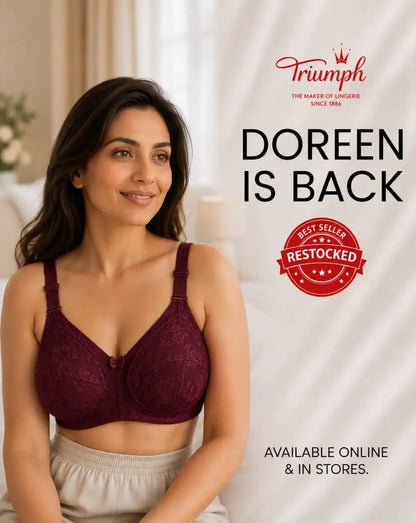 BUY 1 GET 1 FREE OFFER PACK OF 02 SPECIAL BUMPER OFFER TRIUMPH DOREEN MINIMIZER BRA UPTO 70% OFF BEST BRA FOR SUMMER